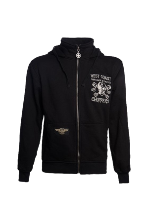 Hanorac Cu Fermoar West Coast Choppers High Speed negru M