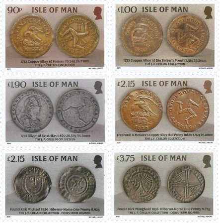 Isle of Man - Mønter - Postfrisk sæt 6v