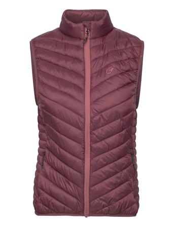 Dinja Vest W Vests Padded Vests Burgunder Five Seasons*Betinget Tilbud