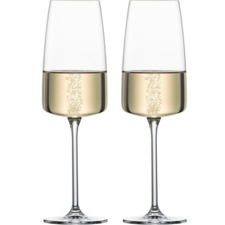 Zwiesel Vivid Senses champagneglass 38 cl, 2-pakning' - 'Klar