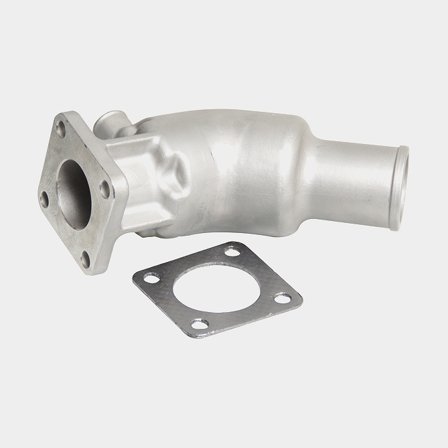 Cotovelo de escape, aço inoxidável, para Volvo Penta D1, D2, MD2010, MD2020, MD2030, MD2040