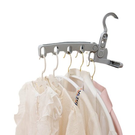 Teleskopisk Sammenleggbar Kleshenger, Plassbesparende Klesstativ | Teleskopiske Hengere med 5-Hulls Ekstra Krok for Tilbehør