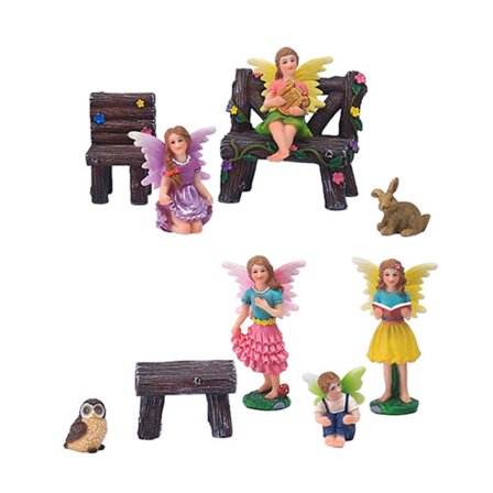 Miniature Have Fe Statue Kombination 10 stk. Mini Resin Feer Figurer