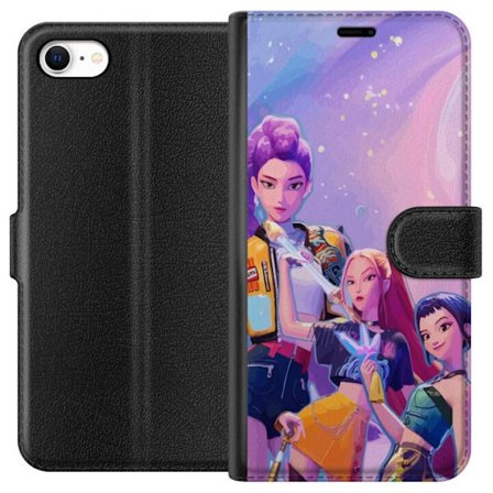 Kompatibelt Lommeboketui til Apple iPhone 6 Futuristiske popdamer i neonfarger med magiske detaljer mot en drømmeaktig galaksebakgrunn