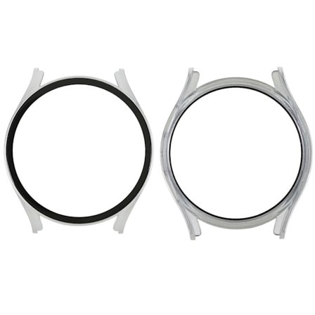 Samsung Galaxy Watch 5 (40mm) watch cover with tempered glass - Silver