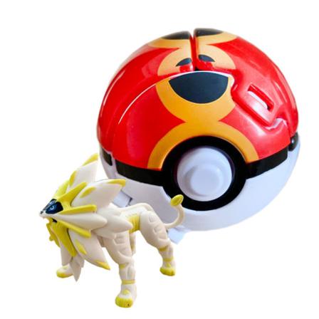 Flip Pet Eksploderende Poké Ball Mini Dukke + Fang Ball-s 15