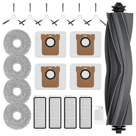 Tilbehør til L20 Ultra / L20 Ultra Complete robotstøvsuger, hovedbørste, støvsugerposer, moppeklud