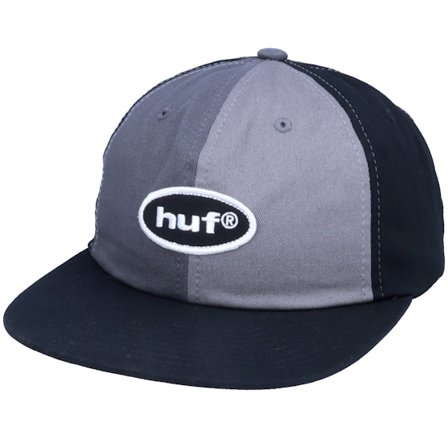 HUF - Harmaa snapback Lippis - 99 Logo 6 Panel Hat Black Strapback @ Hatstore
