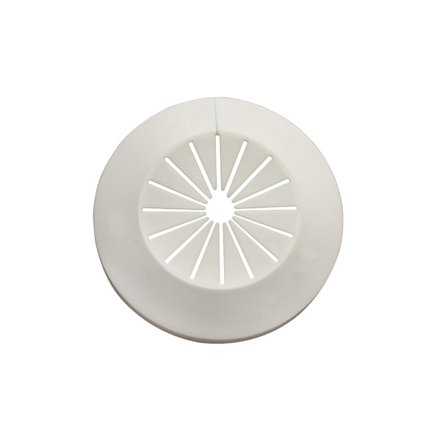 Rørdekorasjon, 30mm-55mm PP Plast Skjold Vannrør Avløpsrørdeksel Hvit 2stk