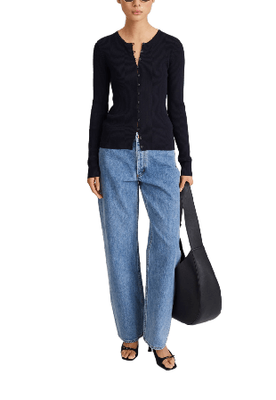 Stylein Paloma Knitted Cardigan Stickat Dam Blå L