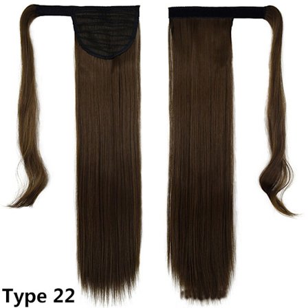 23,6" omlott hästsvanshår syntetiska förlängningar TYPE 22