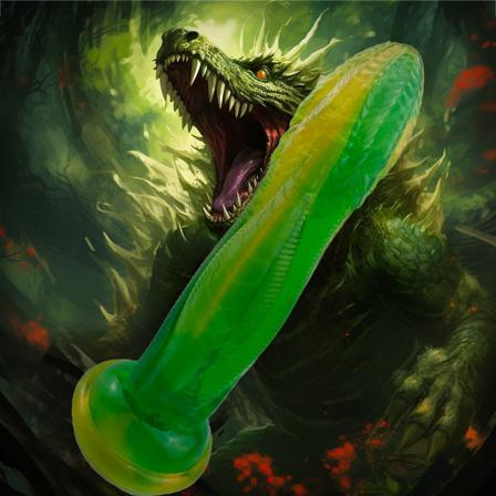 Sustainable Pleasure: Veridian Serpentia Monster Dildo - Sexleker Vuxen: Vibrator, dildo & massajestaver