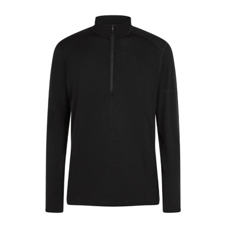 Icebreaker Mens 200 Oasis LS Half Zip Black - M