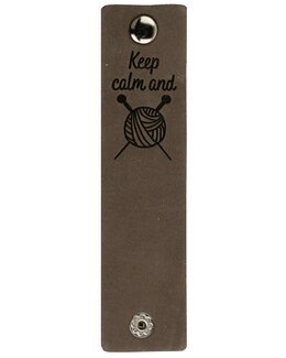 Ledermarken Keep Calm and Knit 2-er Pack - Durable