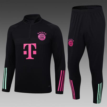 23-24 ny säsong Bayern ungdom/vuxen långärmad jerseydräkt M