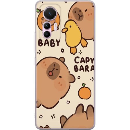 Kompatibelt Mobilskal till Xiaomi Xiaomi 12 Lite Kawaii Baby Kapybara