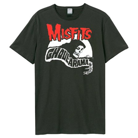 Amplified Unisex Adult Ghoularama Misfits T-Shirt XS Charcoal