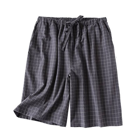 Miesten kudotut joustavat pyjama-shortsit