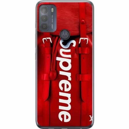 Motorola Moto G50 Genomskinligt Skal Backpack Supreme - Lv