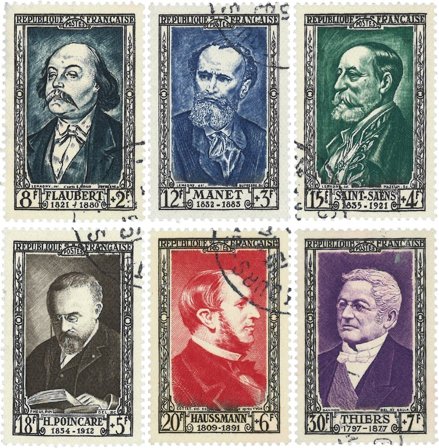 Frankrig 1952 - YT 930-935 - Stemplet