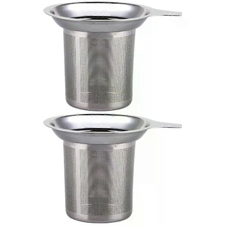 Te Filter Håndholdt Si, 2-pak Rustfrit Stål Kaffe & Te Si