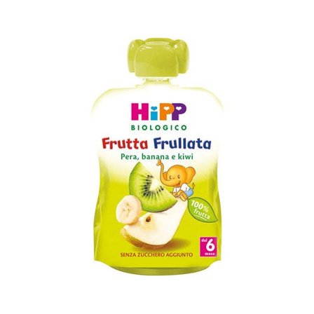 Hipp Bio Frutta Frullata Pera Banana Kiwi 90g 6 Mesi +