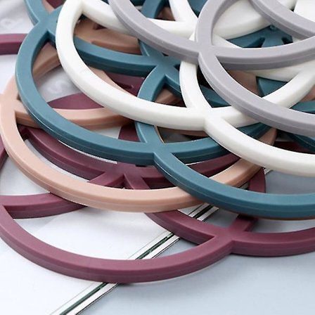 2 st tjockare silikonunderläggsmatta, varm grythållare för bord varma rätter kastruller, halkfri värmebeständig