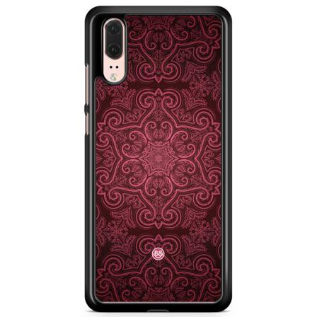 Bjornberry Skal Huawei P20 - Röd Retromönster