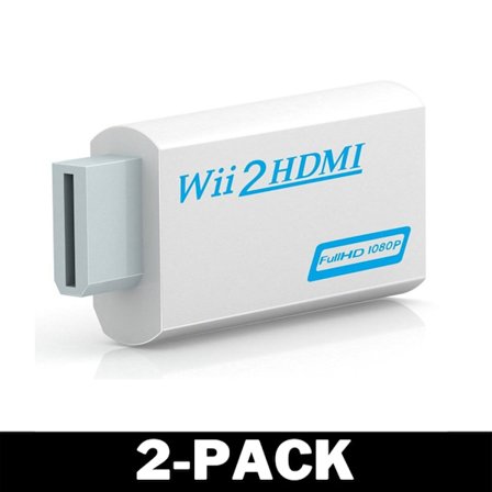 Wii til HDMI-adapter, 1080p kompatibel med Nintendo