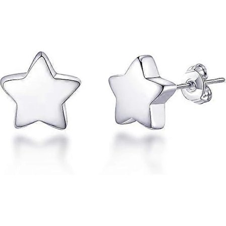 Øreringe i sterlingsølv med stjerner