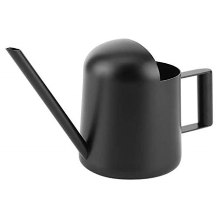 300 ml sort vandkande i rustfrit stål - til haveplanter.