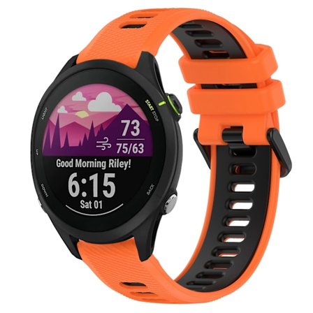 Silikonklokkereim kompatibel med Garmin kompatibel med Forerunner 255