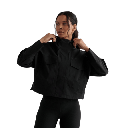 aim'n Black Waterproof Jacket Friluftsjackor Dam Svart M