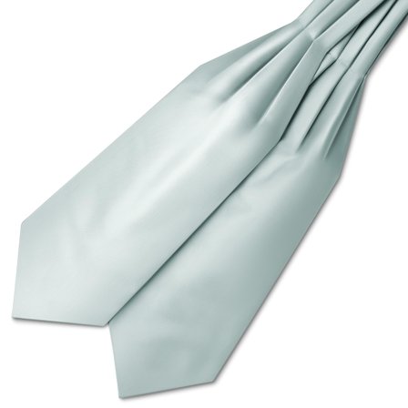 Arctic Blue Satin Cravat for Men - Cravats