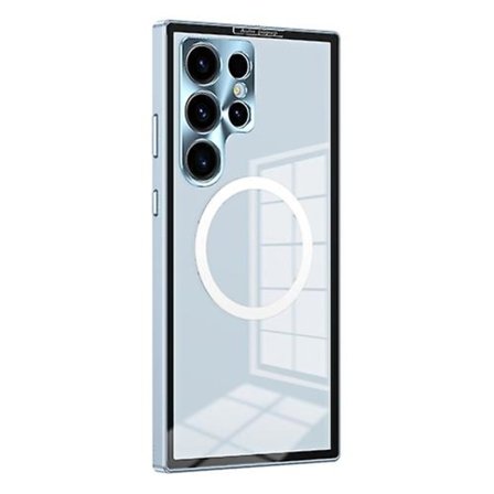 For Samsung Galaxy S22 Ultra 5g Magsafe Hd Spring Buckle Metal Mobiltelefon Deksel