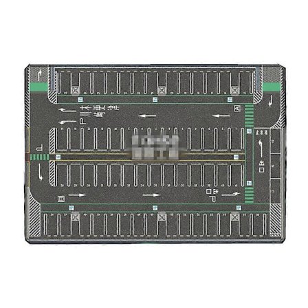 Diorama 1/64 Parkeringsplatsmatta Modellbilscen Display Stort Garage Leksak Musmatta