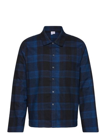 L/S Button Down Overshirts Blå Calvin Klein*Betinget Tilbud