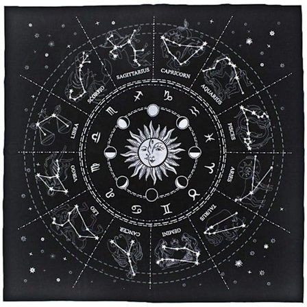 Tarot-duken for alle brettspill, spådom-duken, alter-duken, tarot-duken, spådom-firkant T