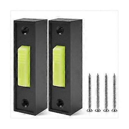 Universell Garagedörröppnare, 2-pack, Belyst Väggmonterad Tryckknapp med Svart Finish