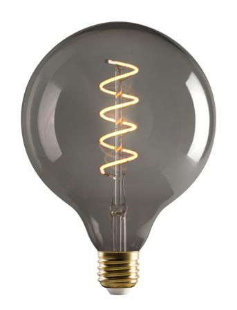 E3 Led Vintage 922 Spiral Smoked Dimmable Home Lighting Lighting Bulbs Grå E3light