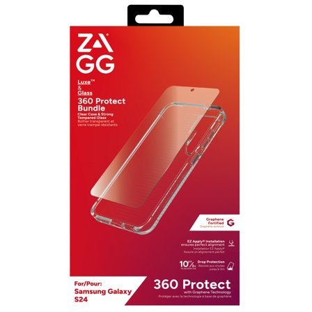 ZAGG / INVISIBLESHIELD Luxe + Glass 360 - baksidedeksel for mobiltelefon