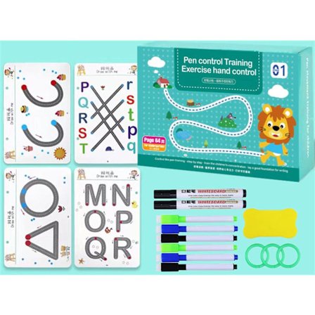 Scribble Smart Arbejdsbog - Hurtig Udvikling af Unge Sind, 2024 Ny Genanvendelig Lille Nysgerrige Sind Arbejdsbog Førskole Arbejdsbog