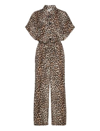 Mathilde Jumpsuit Jumpsuit Brun Lollys Laundry*Betinget Tilbud