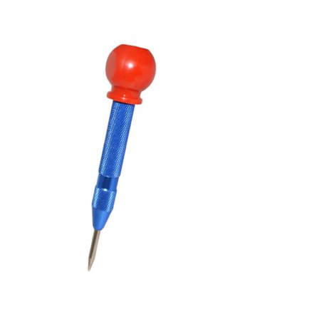 Blå automatisk centrumpunch med lock