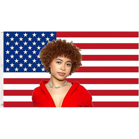 Ice Spice -lippu 3x5 jalkaa Ice Rapper Spice -lippu Amerikan lippu seinävaate makuuhuoneeseen, olohuoneeseen, asuntolaan