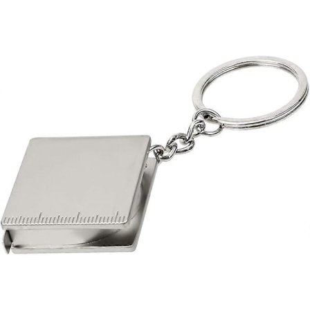 70 cm rostfritt stål måttband, mini linjal med nyckelring, 33 33 mm.