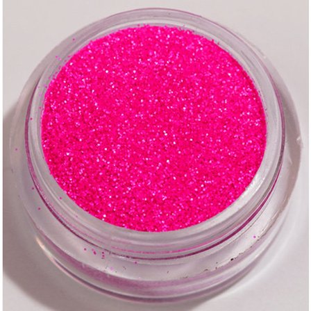 1st Finkornigt glitter Neon Rosa (matt)