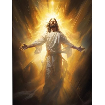 Jesus Kristus Diamantmaleri Sæt: 5D Fuld Bor, Helligt Portræt, Klart Lærred, Religiøst DIY Håndværk til Kirkedekoration