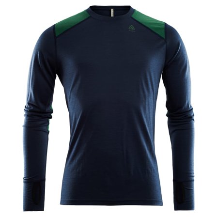 Aclima LightWool Reinforced Crew Neck Man Men base layer tops Blue L