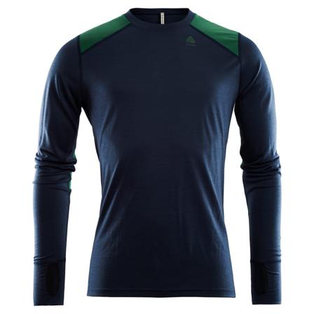 Aclima LightWool Reinforced Crew Neck Man Men base layer tops Blue S